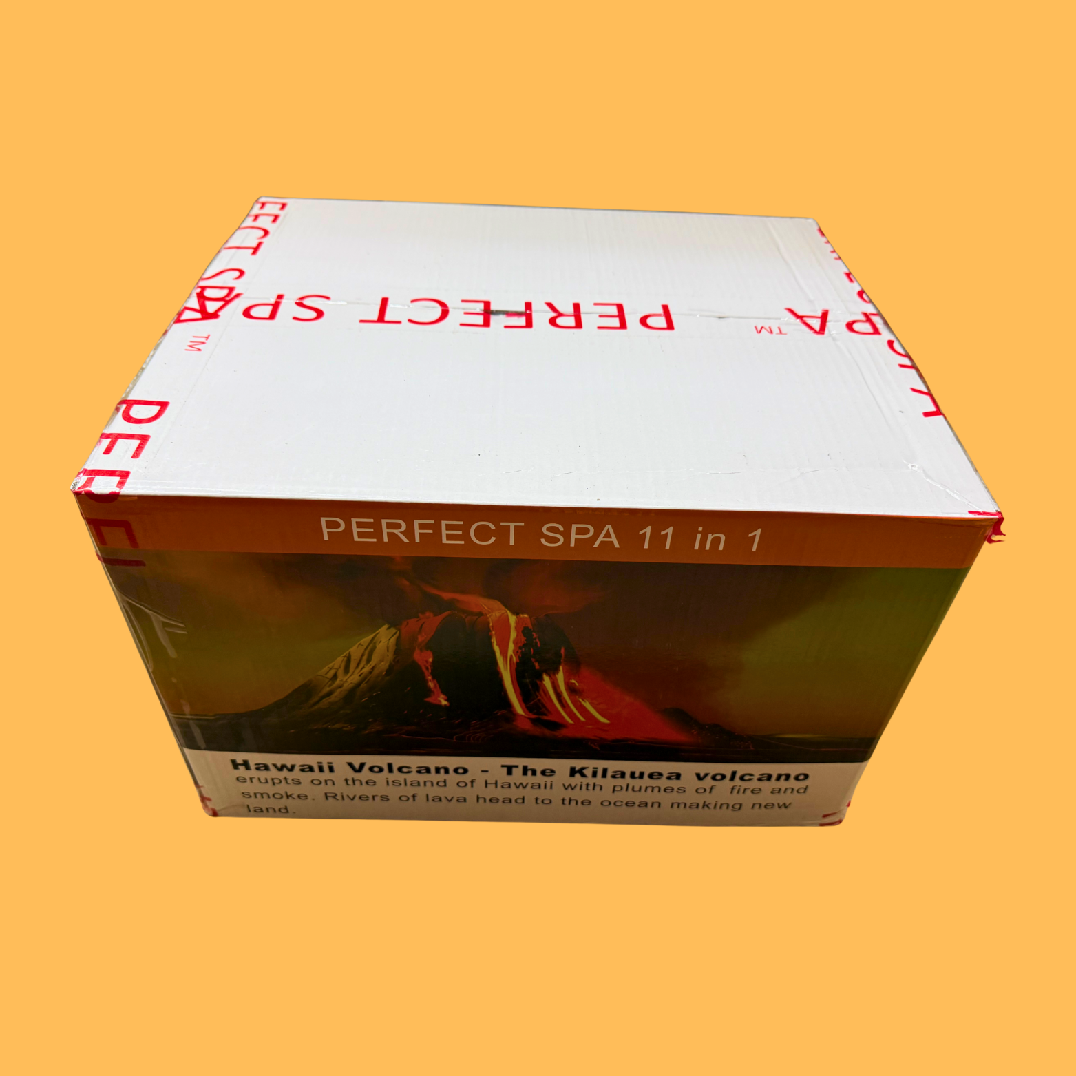 Perfect Spa Hawaii Volcano - The Kilauea Volcano Orange 11-in-1 Pedicure Kit – Box of 36 | Energizing Citrus Bubble Spa