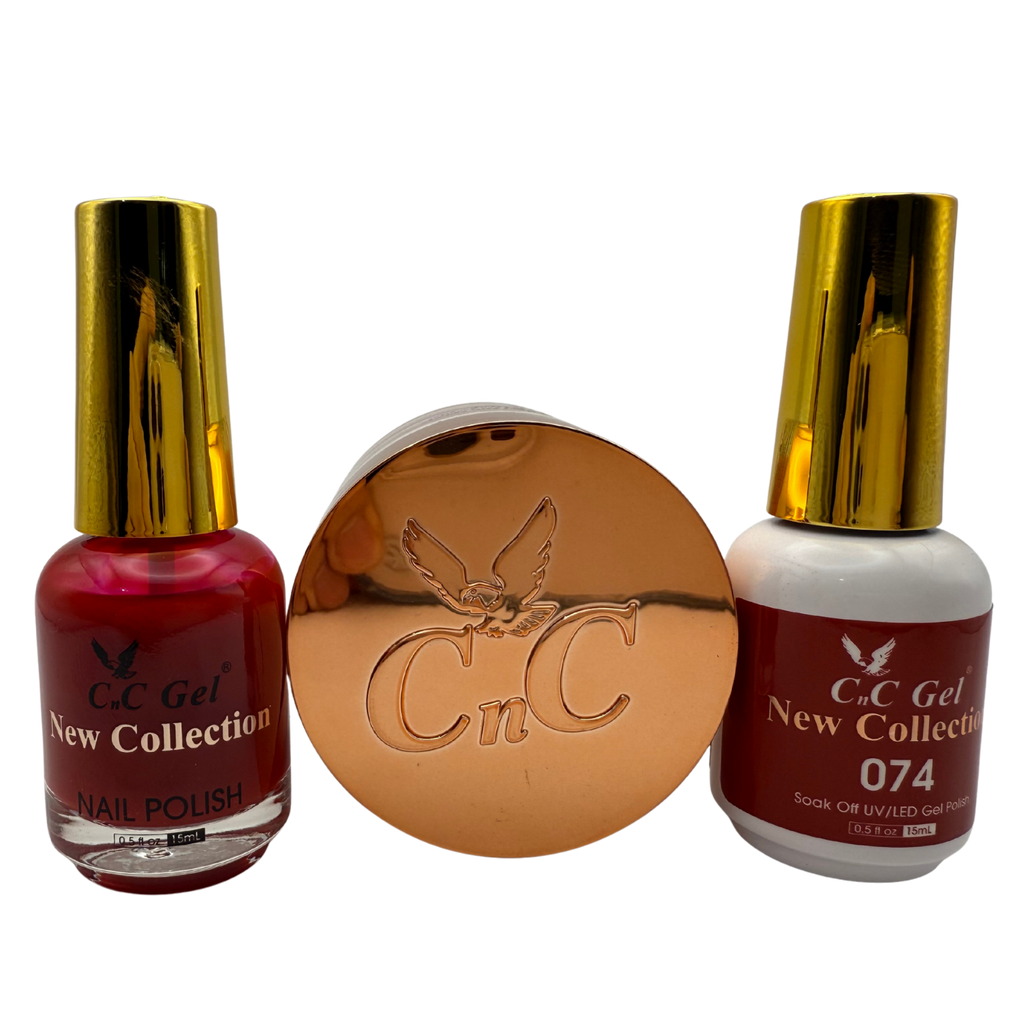 CnC Gel Color-074 New Collection 5-in-1 Gel, Nail Polish, Acrylic, Dip, Ombre