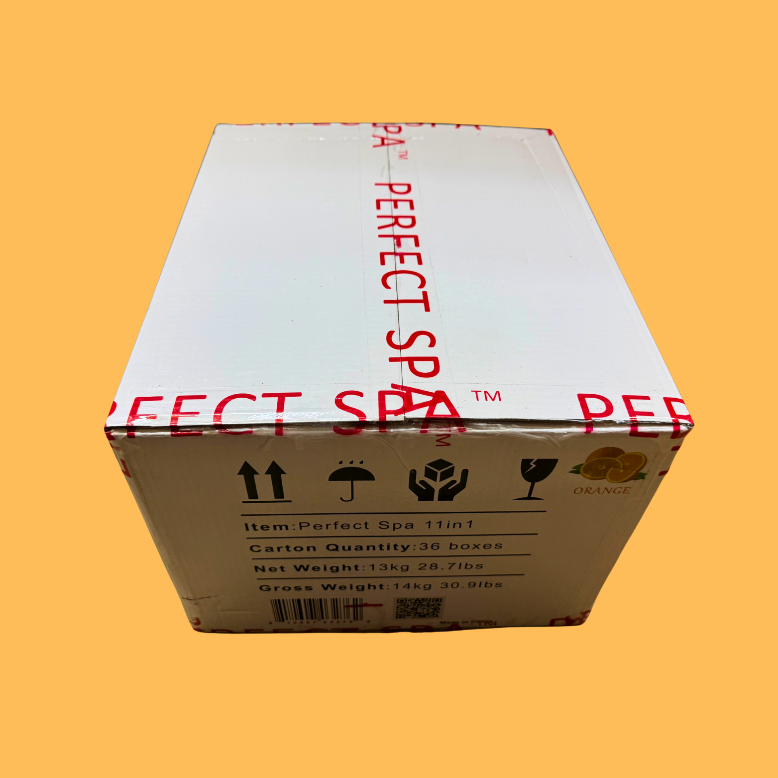 Perfect Spa Hawaii Volcano - The Kilauea Volcano Orange 11-in-1 Pedicure Kit – Box of 36 | Energizing Citrus Bubble Spa