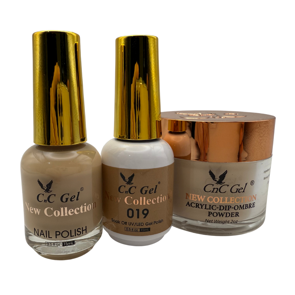 CnC Gel Color-019 New Collection 5-in-1 Gel, Nail Polish, Acrylic, Dip, Ombre