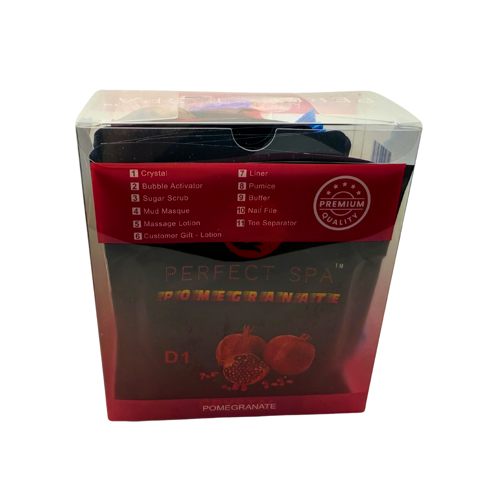 Perfect Spa Hawaii Volcano - The Kilauea Volcano Pomegranate 11-in-1 Pedicure Kit – Box of 36 | Revitalizing & Antioxidant Bubble Spa