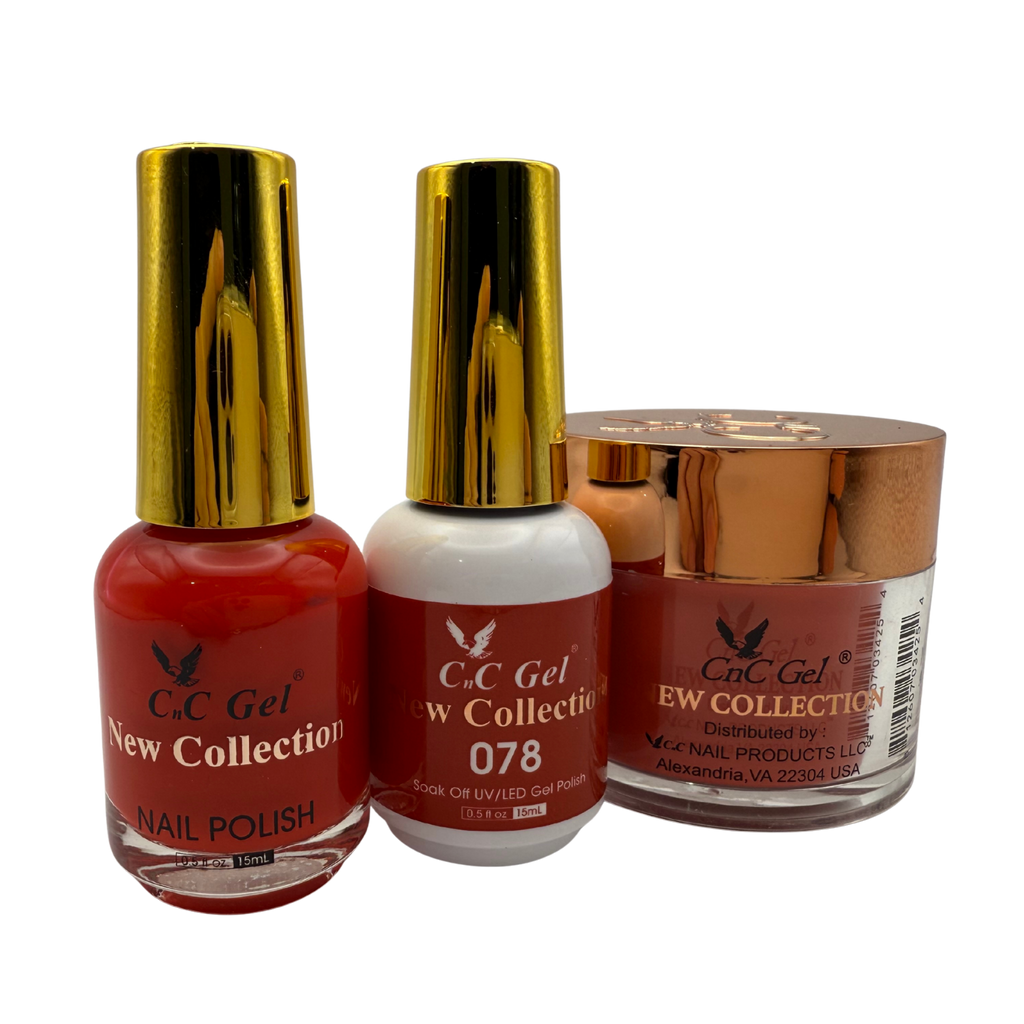 CnC Gel Color-078 New Collection 5-in-1 Gel, Nail Polish, Acrylic, Dip, Ombre