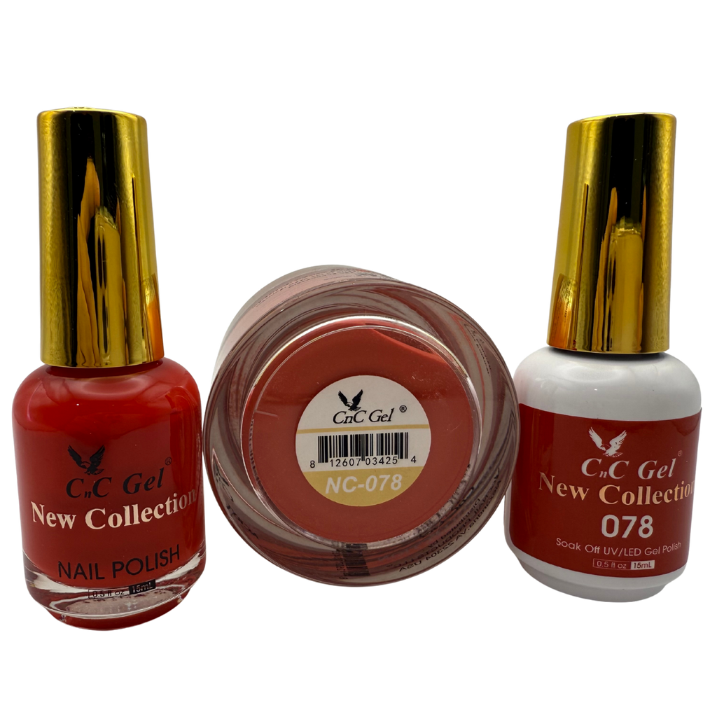 CnC Gel Color-078 New Collection 5-in-1 Gel, Nail Polish, Acrylic, Dip, Ombre