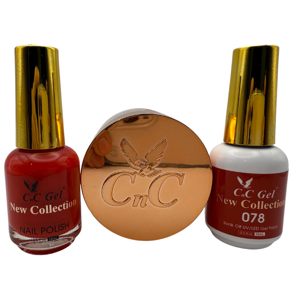 CnC Gel Color-078 New Collection 5-in-1 Gel, Nail Polish, Acrylic, Dip, Ombre