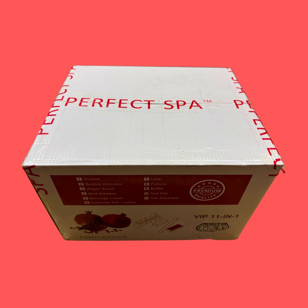 Perfect Spa Hawaii Volcano - The Kilauea Volcano Pomegranate 11-in-1 Pedicure Kit – Box of 36 | Revitalizing & Antioxidant Bubble Spa