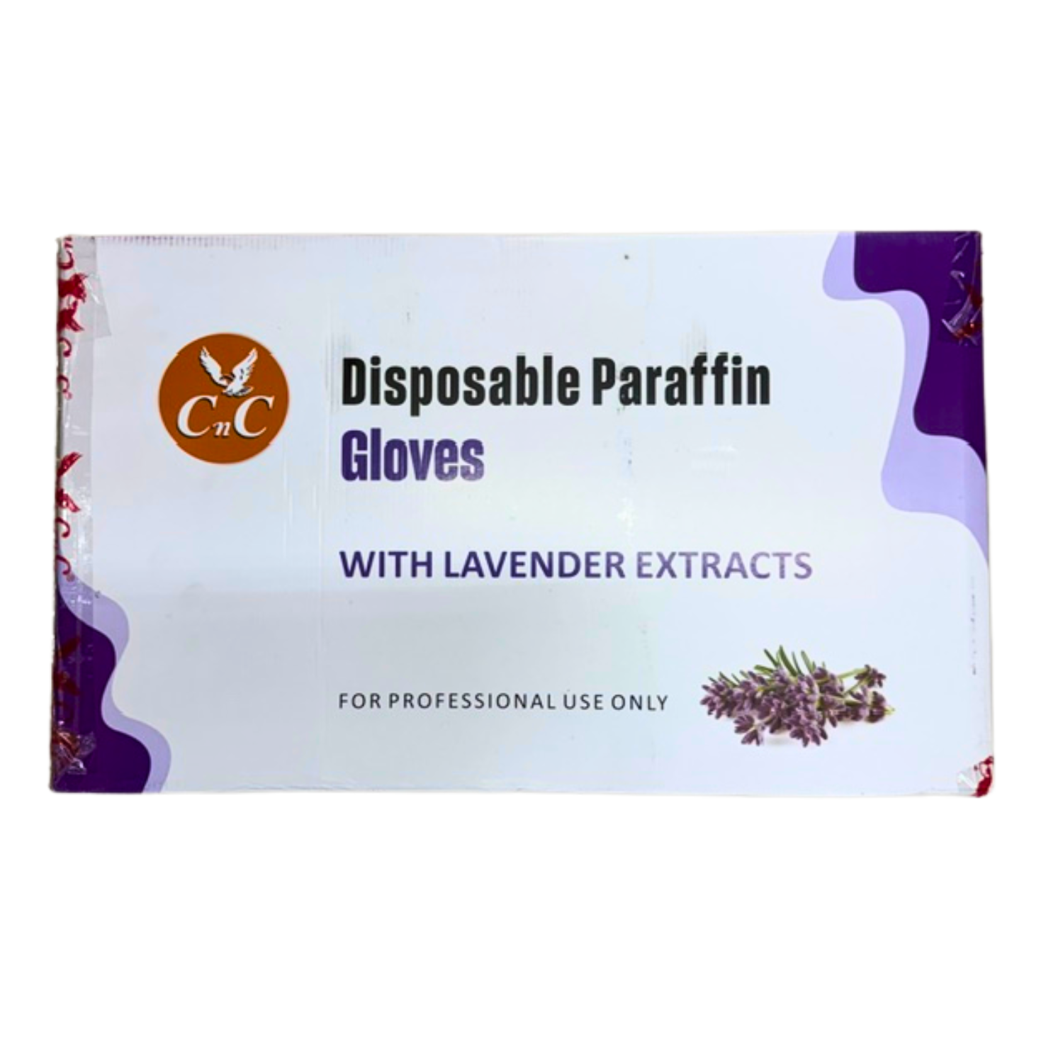 CnC Disposable Paraffin Gloves Lavender Case – 18 Box - 108pc