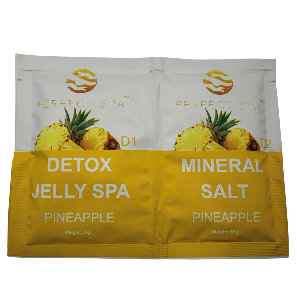 Perfect Spa Crystal Jelly Spa – Pineapple (Detox + Mineral Salt) – 100 Set Bulk Case