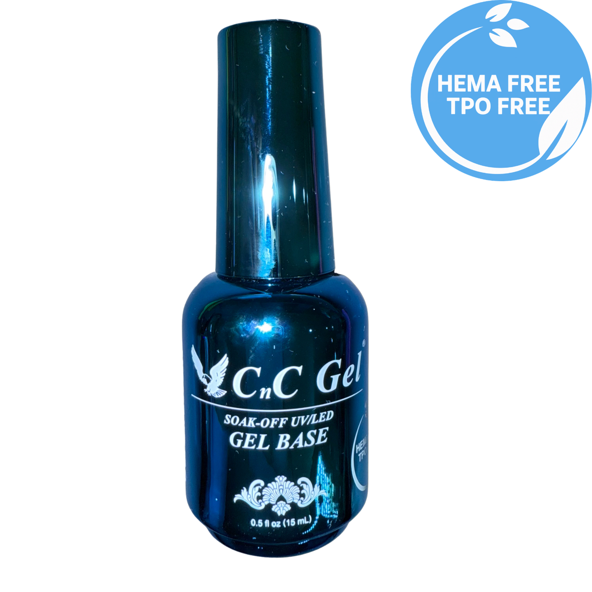 CnC Gel Base Super Sticky - HEMA/TPO-FREE - Soak-Off UV/LED – 0.5oz Bottles