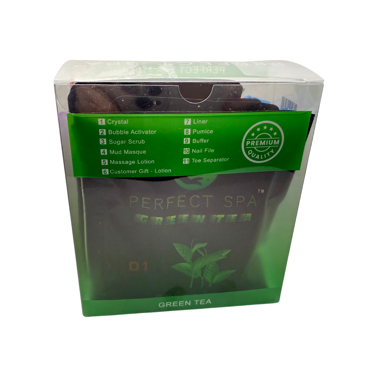 Perfect Spa Hawaii Volcano - The Kilauea Volcano Green Tea 11-in-1 Pedicure Kit – Box of 36 | Detoxifying Antioxidant Bubble Spa