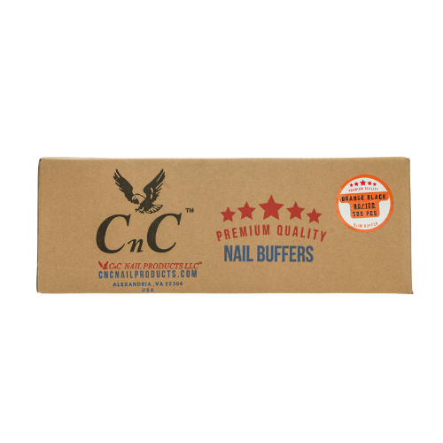 CnC Premium Quality Nail Buffer Orange Black 80/100