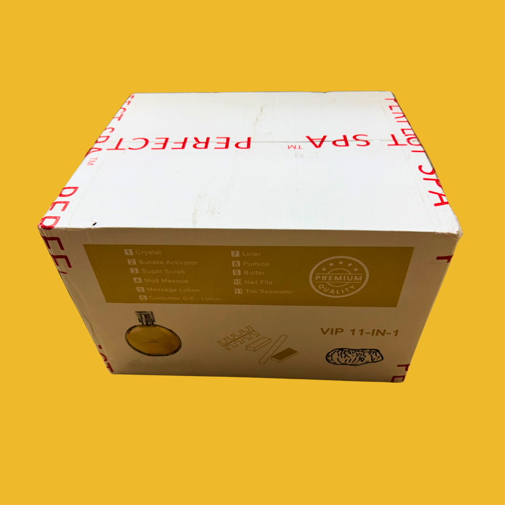 Perfect Spa Hawaii Volcano - The Kilauea Volcano Perfect No.5 11-in-1 Pedicure Kit – Box of 36 | Luxury Perfume-Inspired Bubble Spa