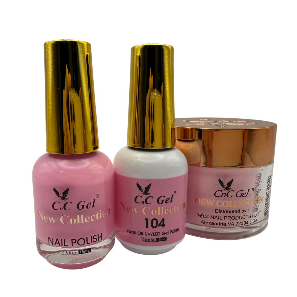 CnC Gel Color-104 New Collection 5-in-1 Gel, Nail Polish, Acrylic, Dip, Ombre