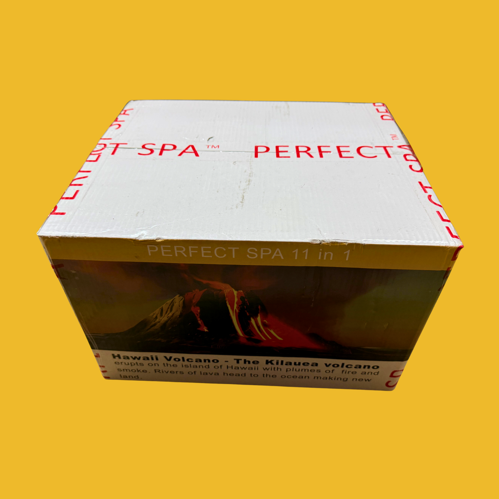 Perfect Spa Hawaii Volcano - The Kilauea Volcano Perfect No.5 11-in-1 Pedicure Kit – Box of 36 | Luxury Perfume-Inspired Bubble Spa