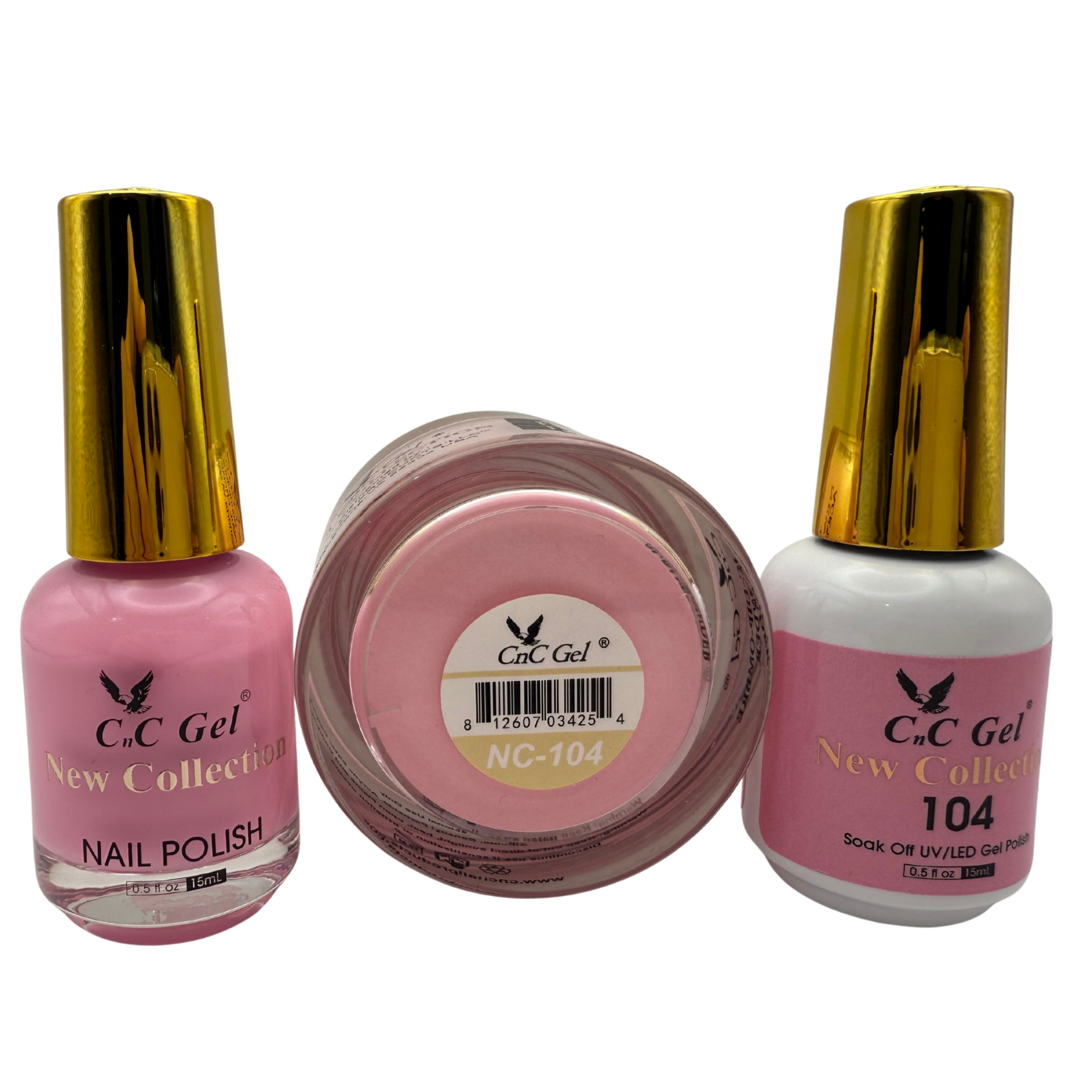 CnC Gel Color-104 New Collection 5-in-1 Gel, Nail Polish, Acrylic, Dip, Ombre