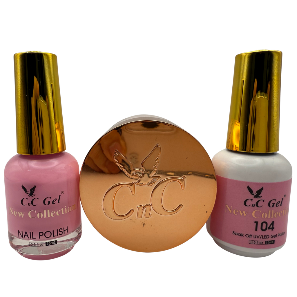 CnC Gel Color-104 New Collection 5-in-1 Gel, Nail Polish, Acrylic, Dip, Ombre