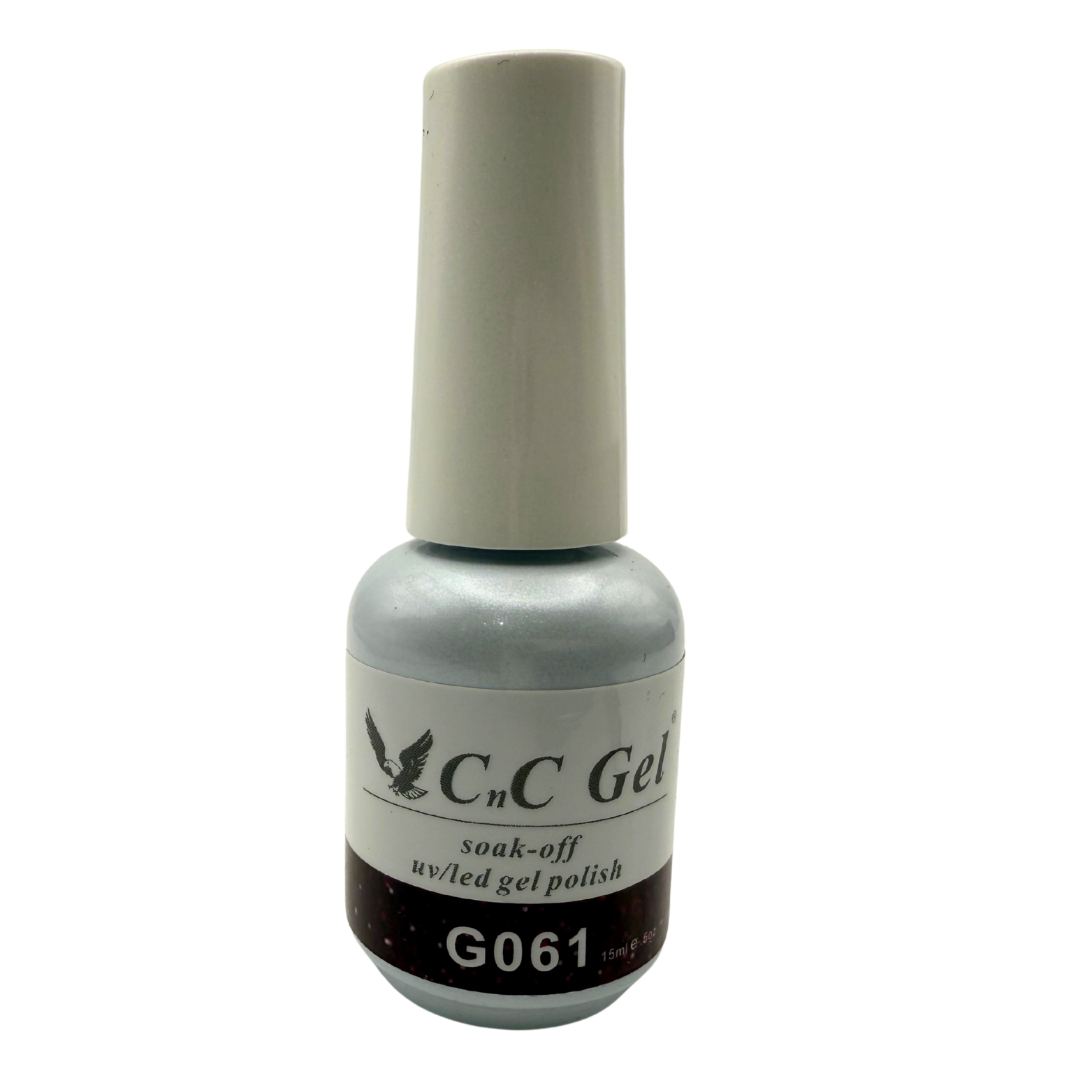 CnC Gel Polish – G061 Black Sparkle | 15ml Soak-Off UV/LED