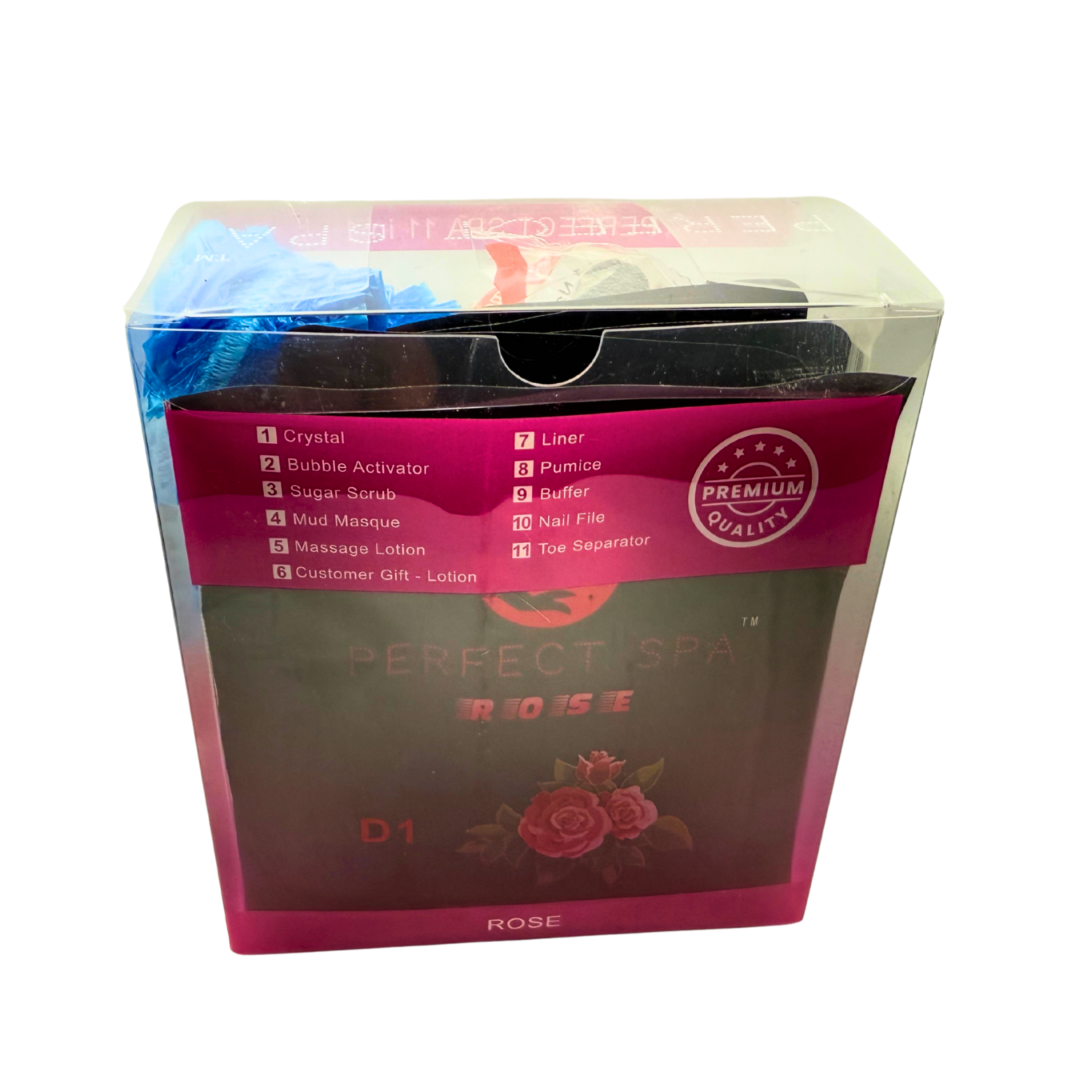 Perfect Spa Hawaii Volcano - The Kilauea Volcano Rose 11-in-1 Pedicure Kit – Box of 36 | Hydrating Floral Bubble Spa