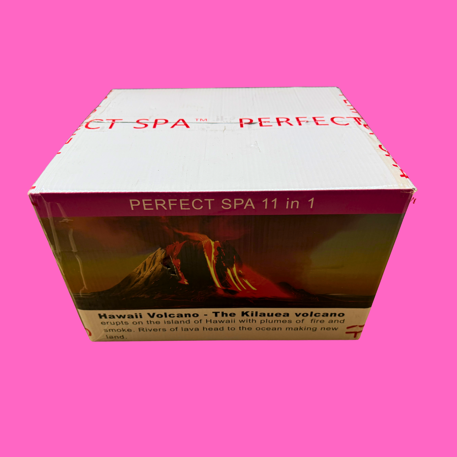 Perfect Spa Hawaii Volcano - The Kilauea Volcano Rose 11-in-1 Pedicure Kit – Box of 36 | Hydrating Floral Bubble Spa