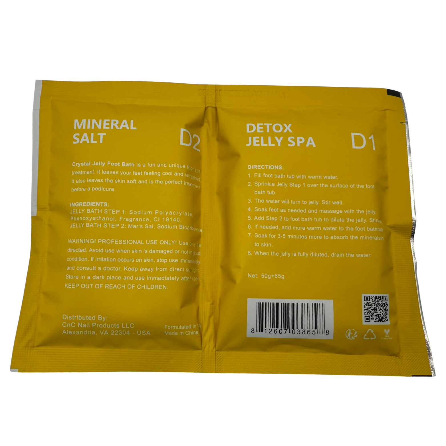 Perfect Spa Crystal Jelly Spa – Pineapple (Detox + Mineral Salt) – 100 Set Bulk Case