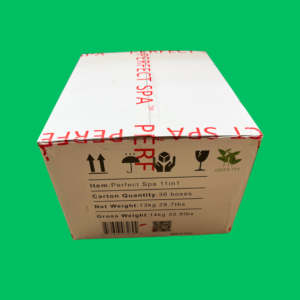 Perfect Spa Hawaii Volcano - The Kilauea Volcano Green Tea 11-in-1 Pedicure Kit – Box of 36 | Detoxifying Antioxidant Bubble Spa