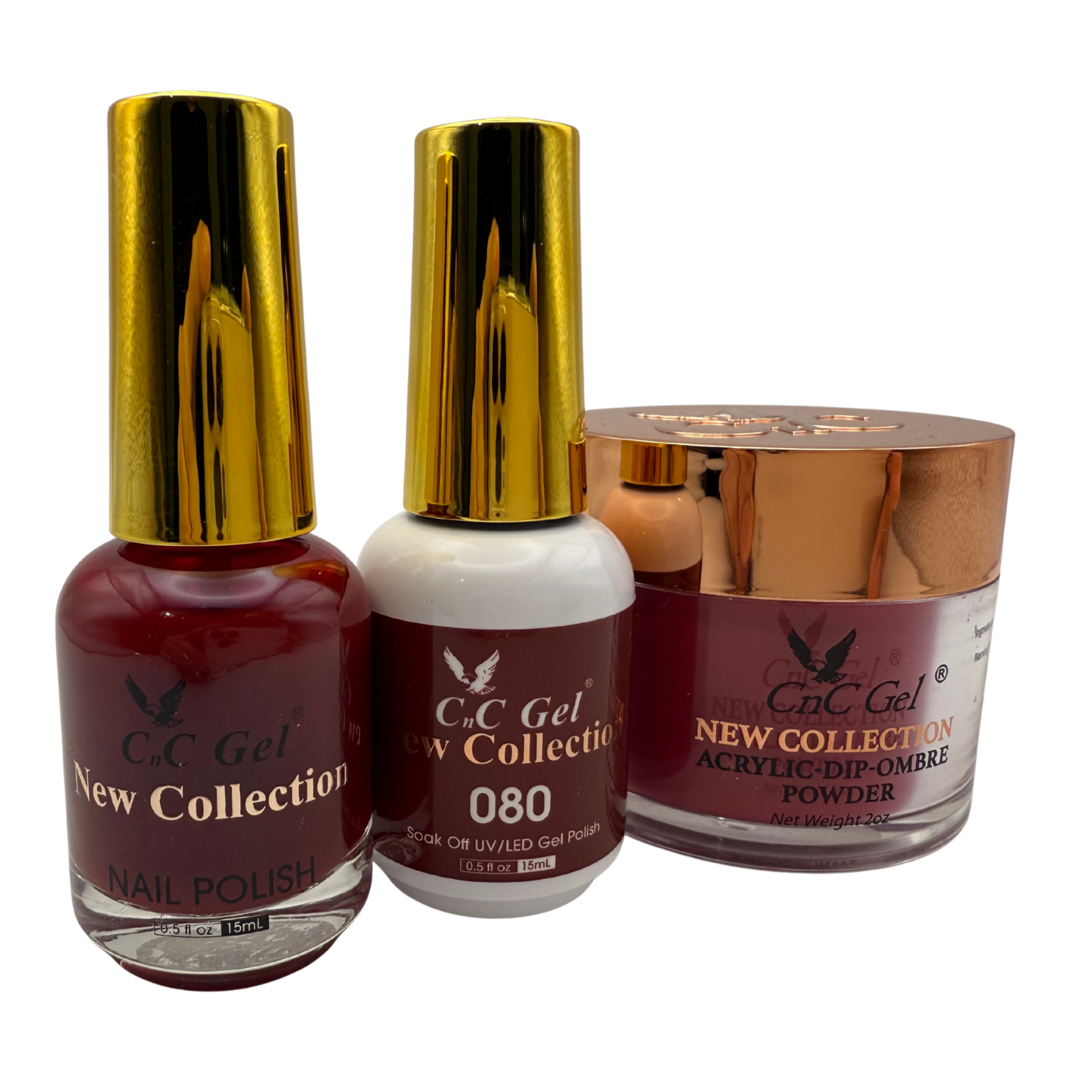 CnC Gel Color-080 New Collection 5-in-1 Gel, Nail Polish, Acrylic, Dip, Ombre