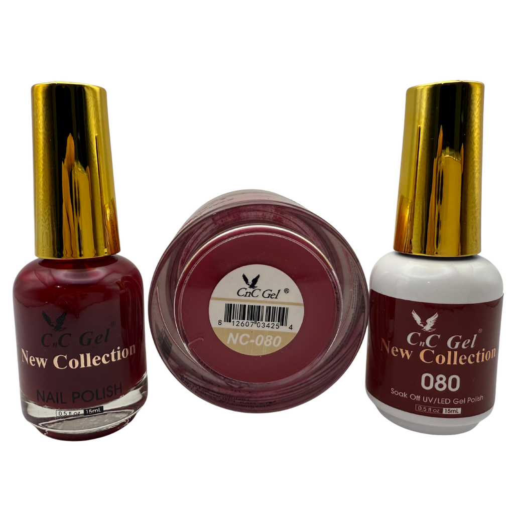CnC Gel Color-080 New Collection 5-in-1 Gel, Nail Polish, Acrylic, Dip, Ombre