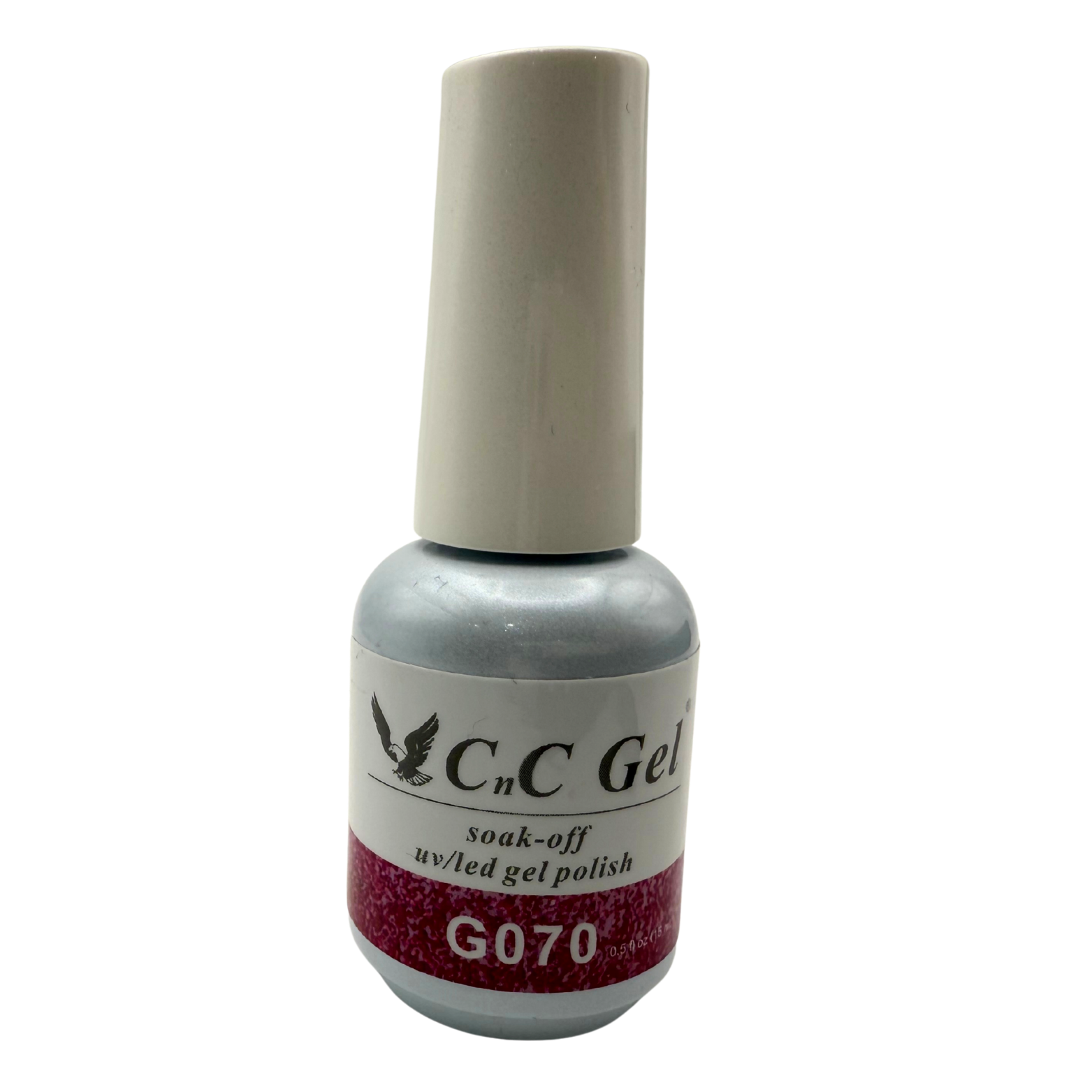 CnC Gel Polish – G070 Ruby Glitter | 15ml Soak-Off UV/LED