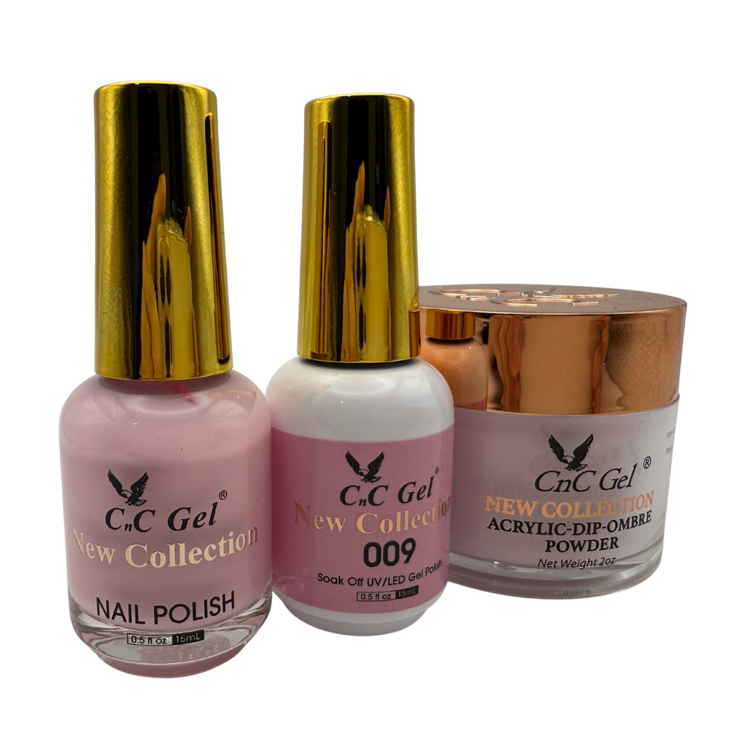 CnC Gel Color-009 New Collection 5-in-1 Gel, Nail Polish, Acrylic, Dip, Ombre