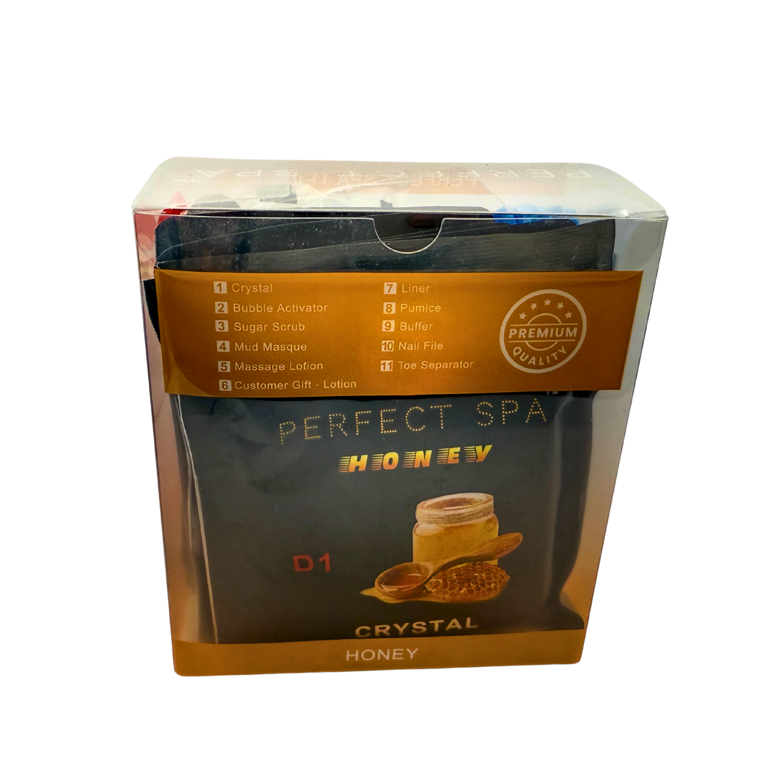 Perfect Spa Hawaii Volcano - The Kilauea Volcano Honey 11-in-1 Pedicure Kit – Box of 36 | Nourishing & Moisturizing Bubble Spa