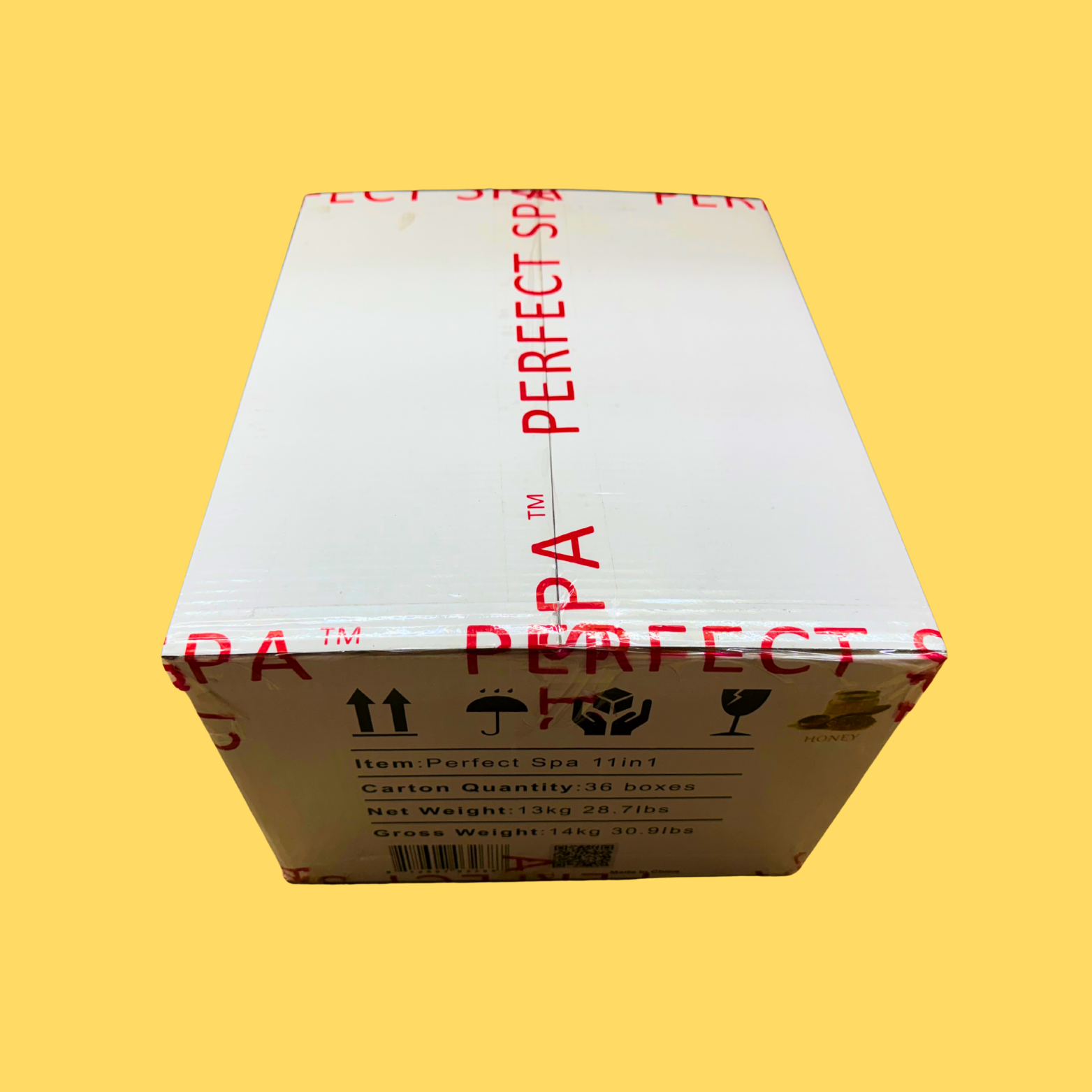 Perfect Spa Hawaii Volcano - The Kilauea Volcano Honey 11-in-1 Pedicure Kit – Box of 36 | Nourishing & Moisturizing Bubble Spa