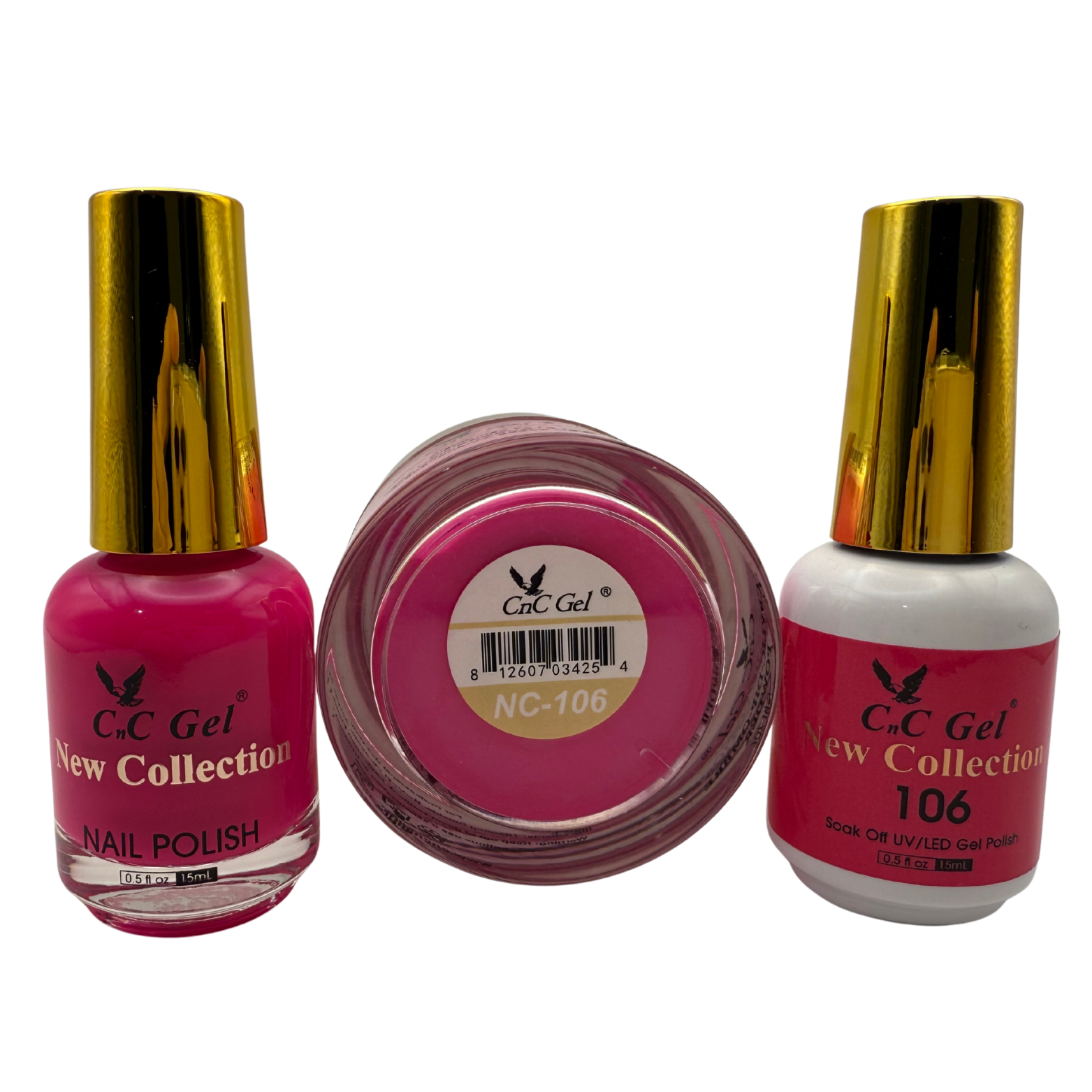 CnC Gel Color-106 New Collection 5-in-1 Gel, Nail Polish, Acrylic, Dip, Ombre