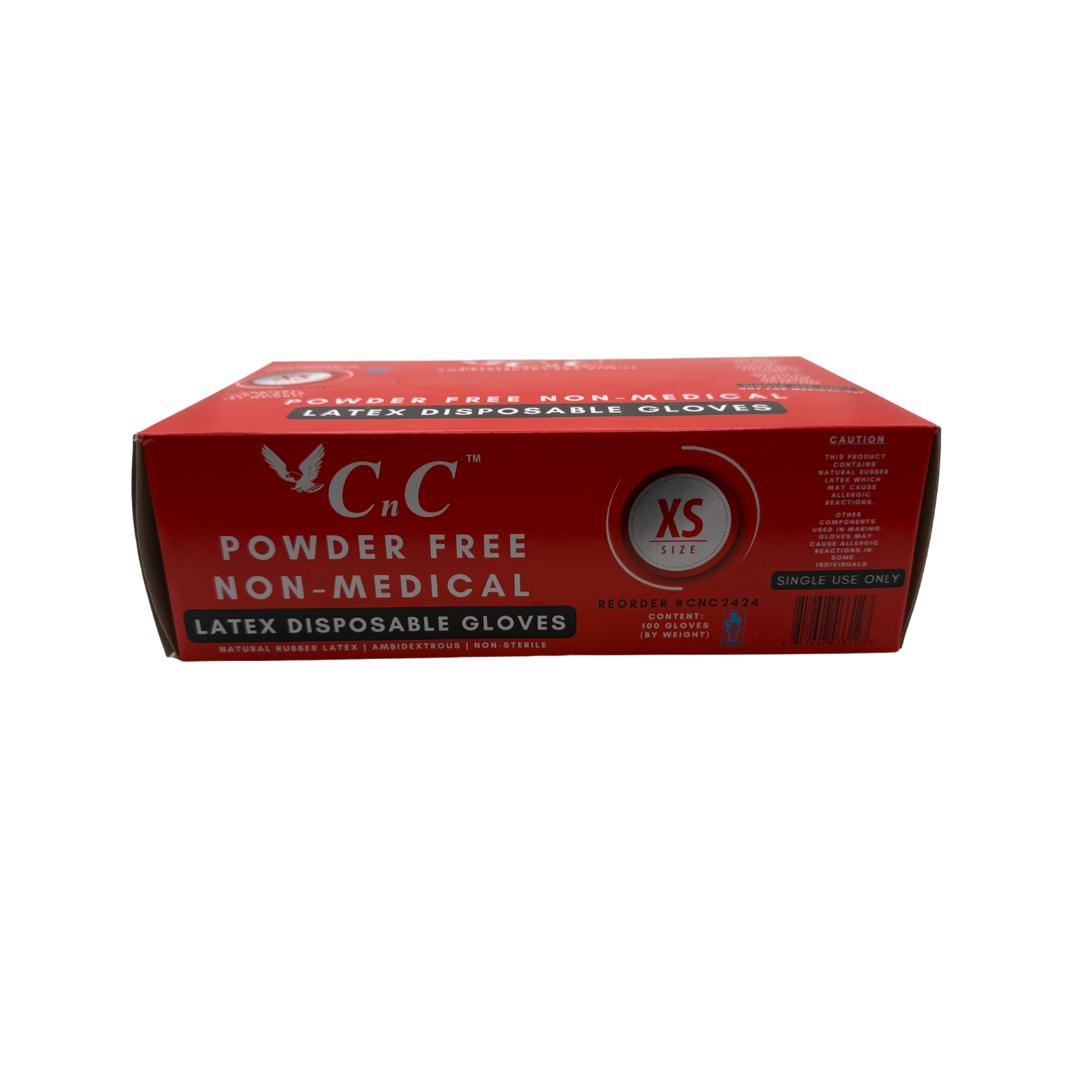 CnC Gloves – X-Small Powder-Free Latex Disposable Gloves