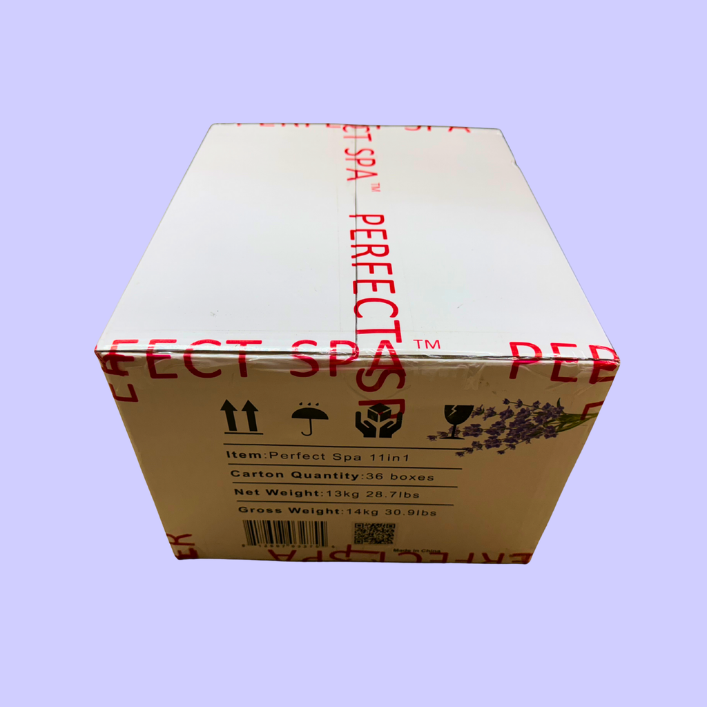 Perfect Spa Hawaii Volcano - The Kilauea Volcano Lavender 11-in-1 Pedicure Kit – Box of 36 | Calming & Relaxing Deluxe Bubble Spa