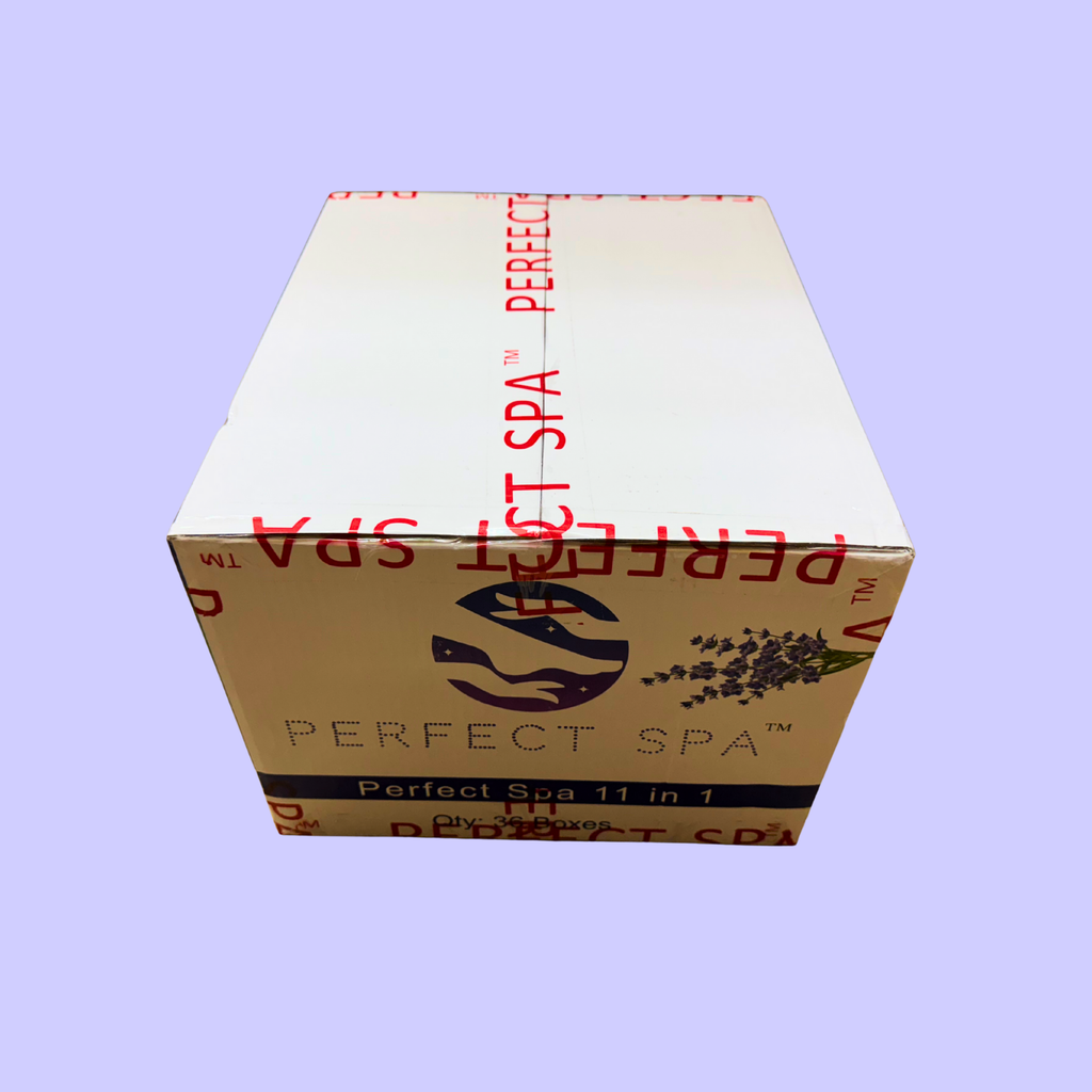 Perfect Spa Hawaii Volcano - The Kilauea Volcano Lavender 11-in-1 Pedicure Kit – Box of 36 | Calming & Relaxing Deluxe Bubble Spa