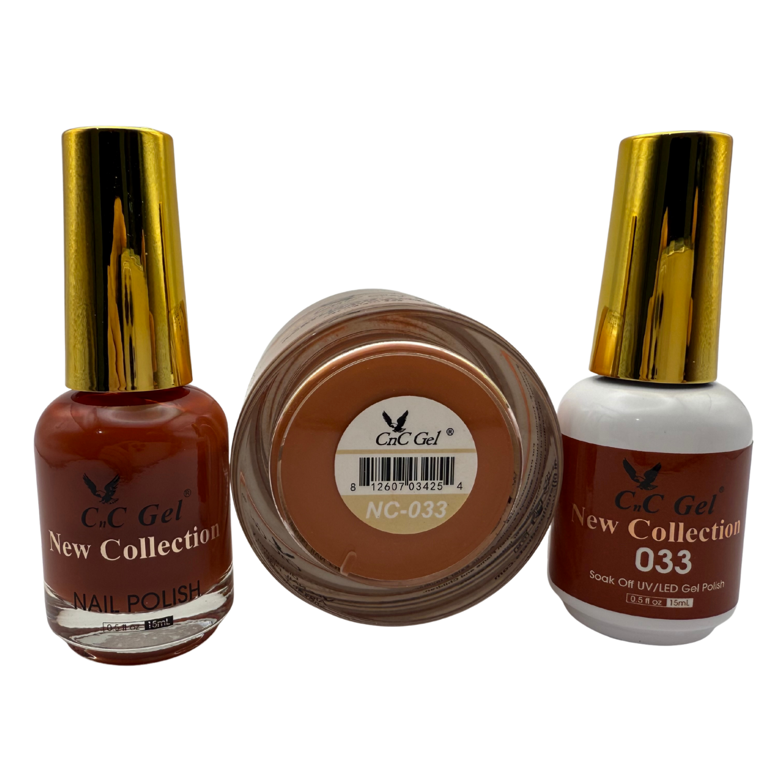 CnC Gel Color-033 New Collection 5-in-1 Gel, Nail Polish, Acrylic, Dip, Ombre