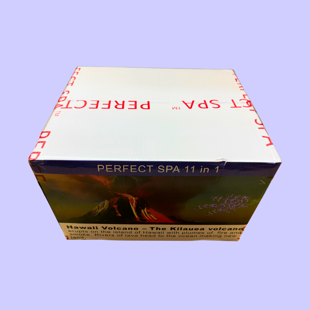 Perfect Spa Hawaii Volcano - The Kilauea Volcano Lavender 11-in-1 Pedicure Kit – Box of 36 | Calming & Relaxing Deluxe Bubble Spa