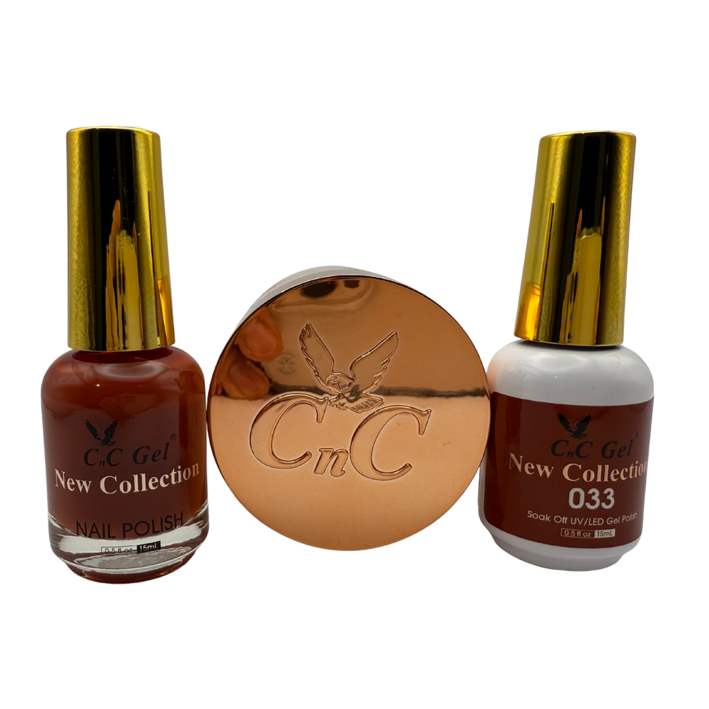 CnC Gel Color-033 New Collection 5-in-1 Gel, Nail Polish, Acrylic, Dip, Ombre