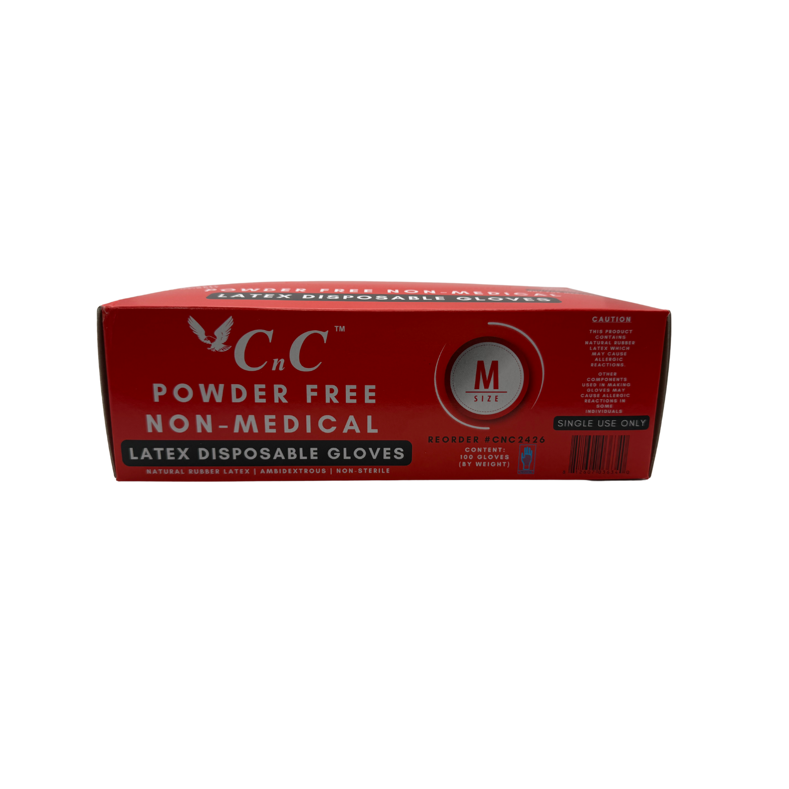 CnC Gloves – Medium Powder-Free Latex Disposable Gloves