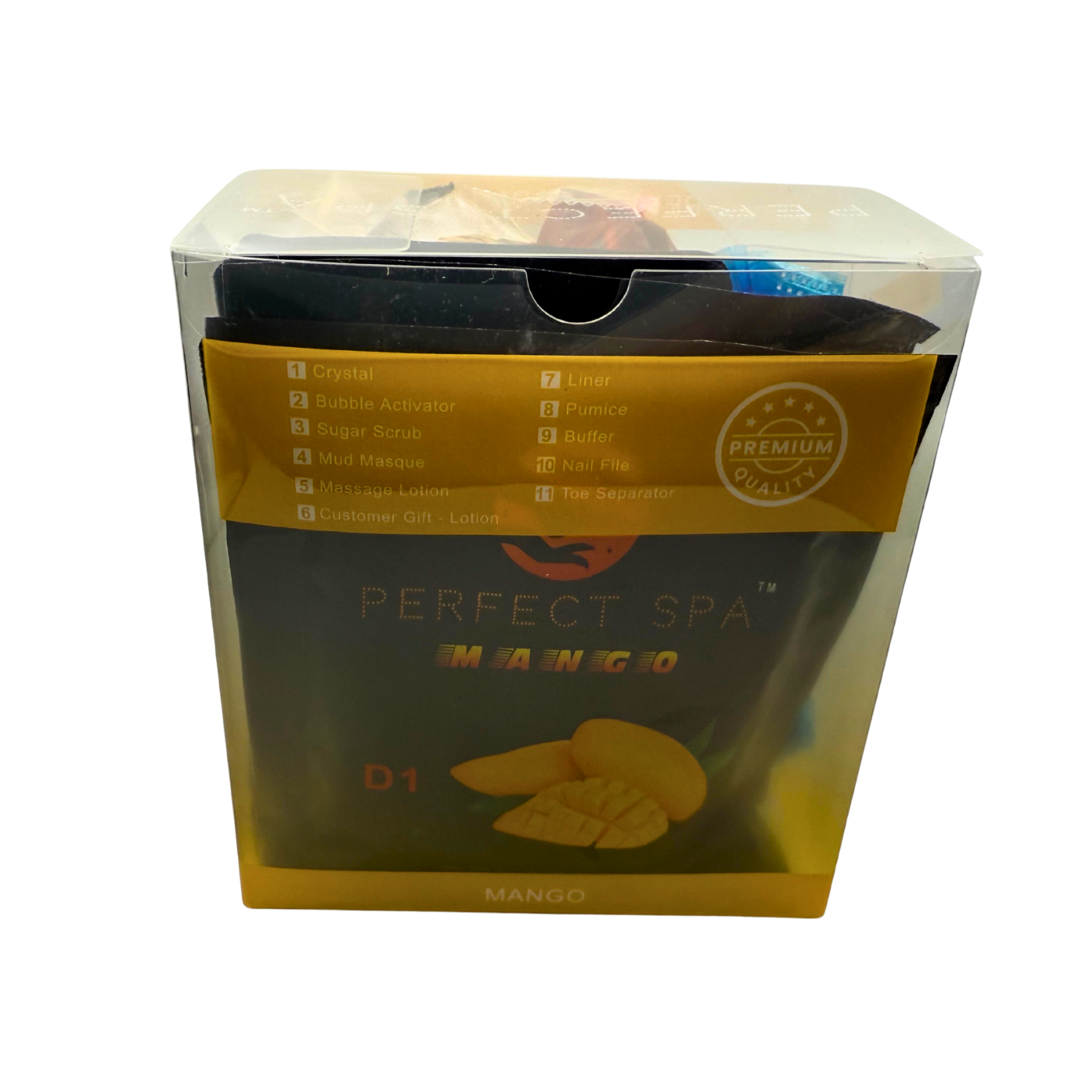 Perfect Spa Hawaii Volcano - The Kilauea Volcano Mango 11-in-1 Pedicure Kit – Box of 36 | Tropical Hydration Deluxe Bubble Spa