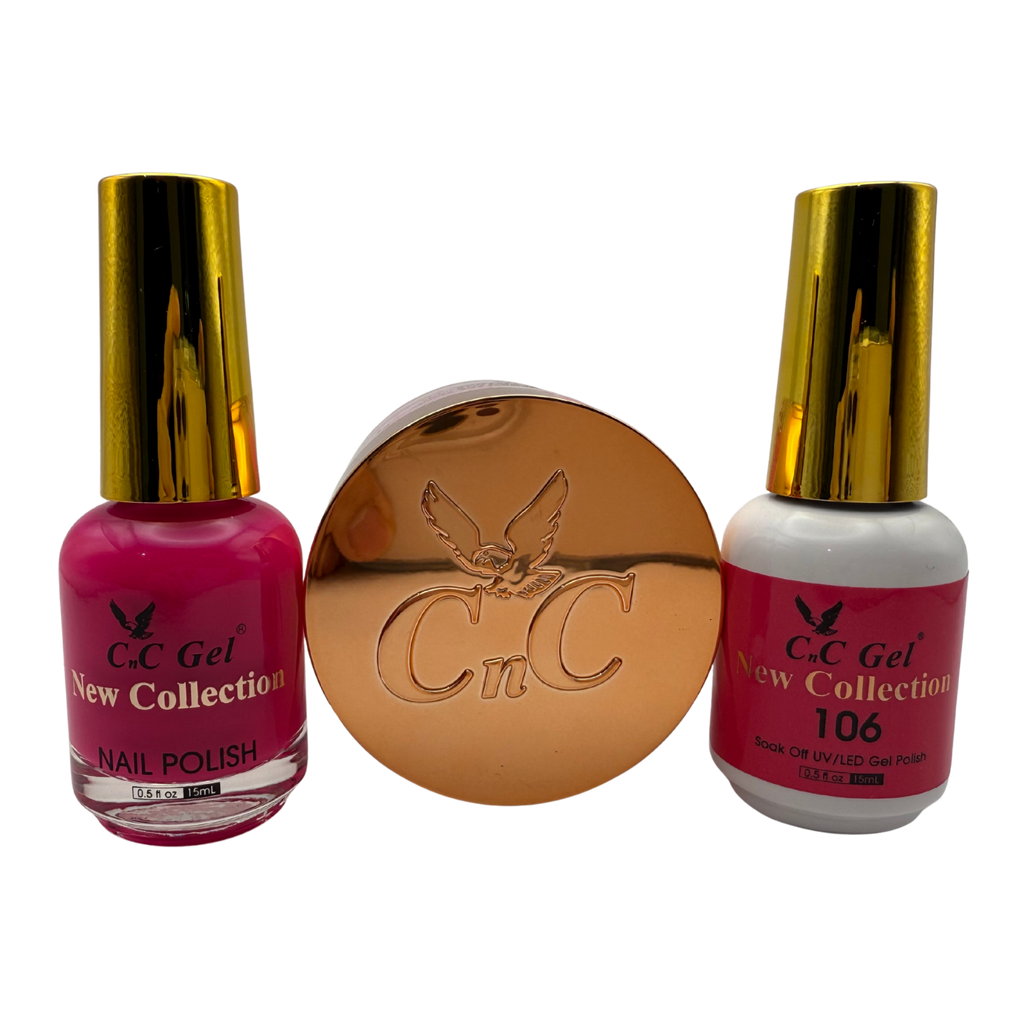 CnC Gel Color-106 New Collection 5-in-1 Gel, Nail Polish, Acrylic, Dip, Ombre