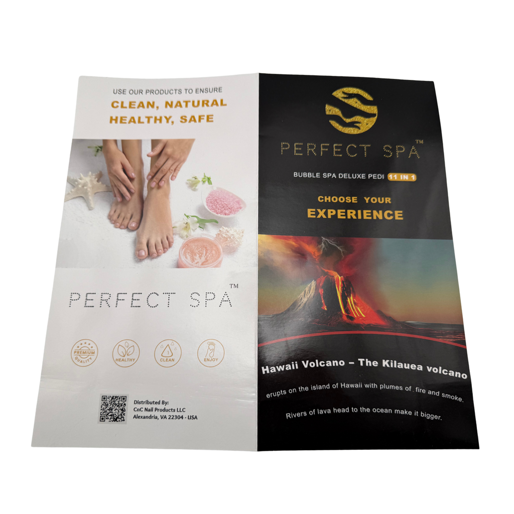 Perfect Spa Hawaii Volcano - The Kilauea Volcano Jasmine 11-in-1 Pedicure Kit – Box of 36 | Soft Floral & Relaxing Bubble Spa