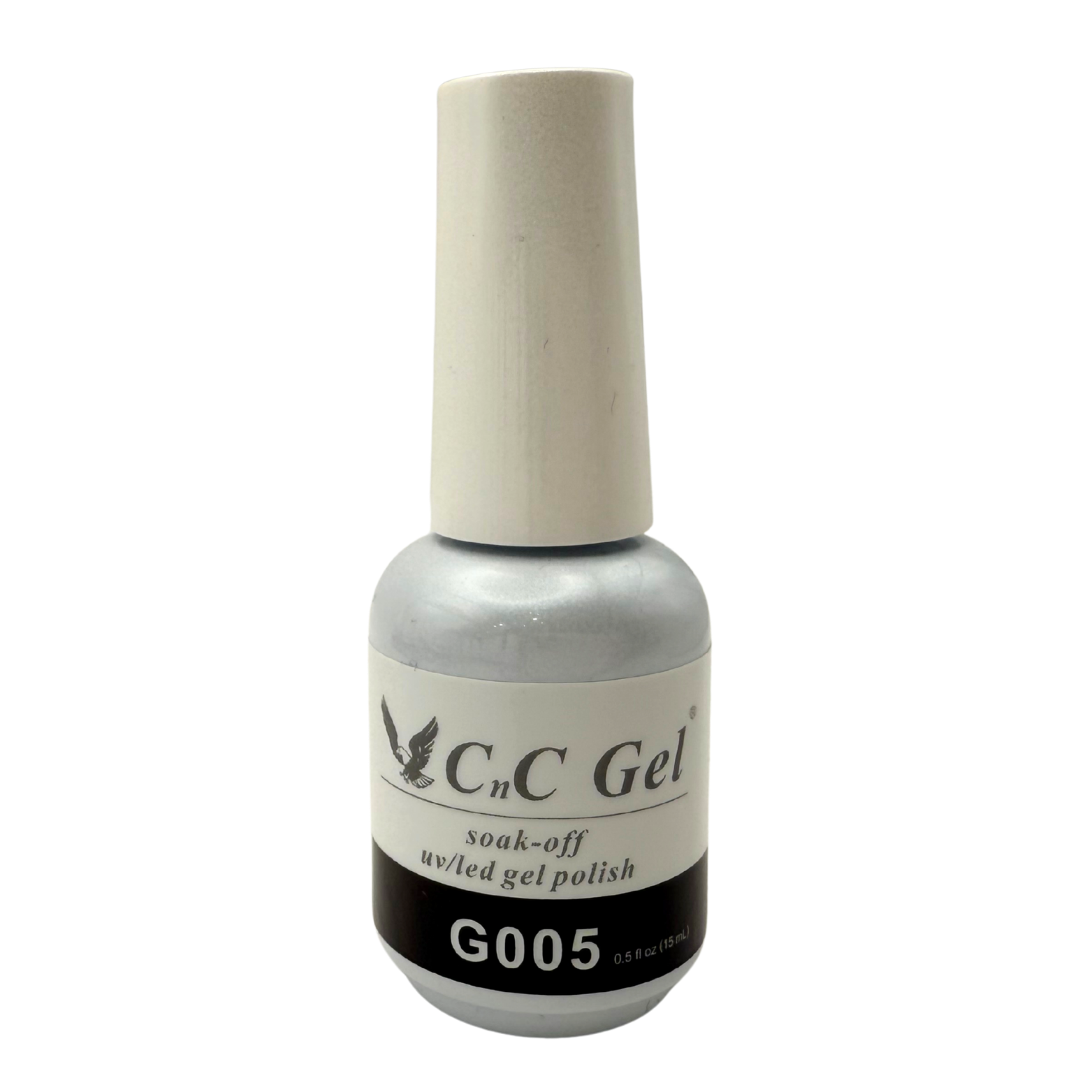 CnC Gel Polish – G005 Jet Black | 15ml Soak-Off UV/LED