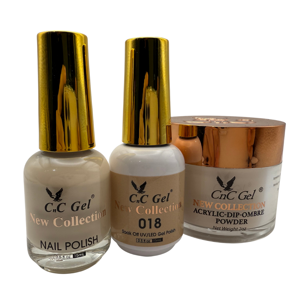 CnC Gel Color-018 New Collection 5-in-1 Gel, Nail Polish, Acrylic, Dip, Ombre