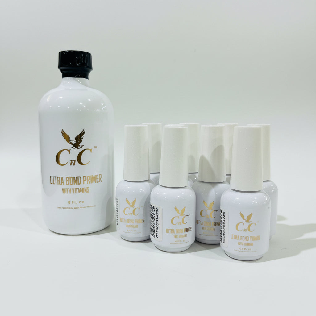 CnC Ultra Bond Primer with Vitamins 2-in-1 - 8oz + 10 Free 0.5oz Bottles