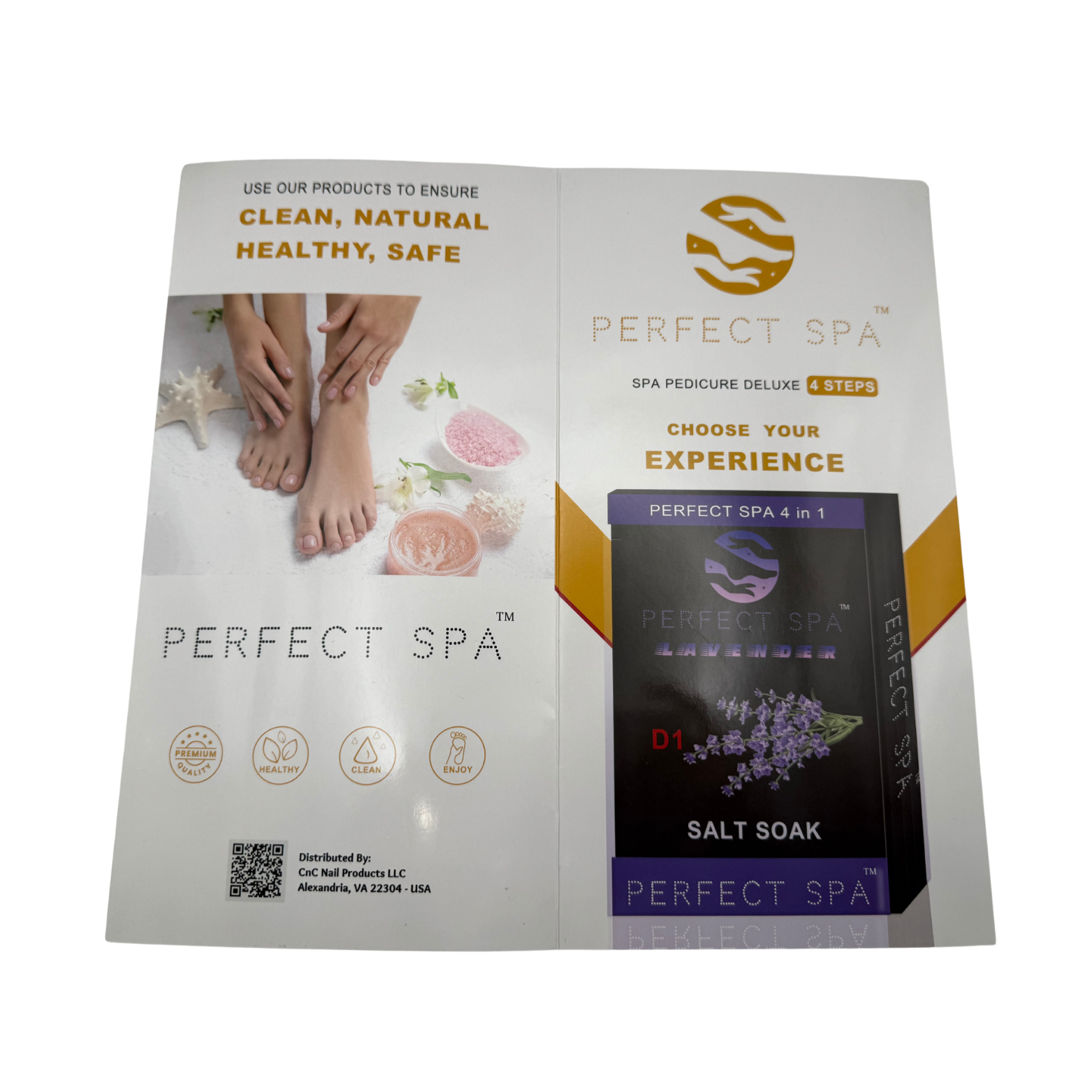 Perfect Spa Cucumber 4-Step Pedicure Kit – Box of 50 | Cooling & Refreshing Pedicure Treatment