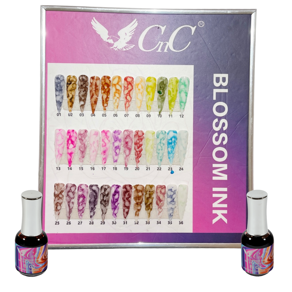 CnC Blossom Ink Collection – 36 Colors | Marble, Smoke & Bloom Effects Made Easy