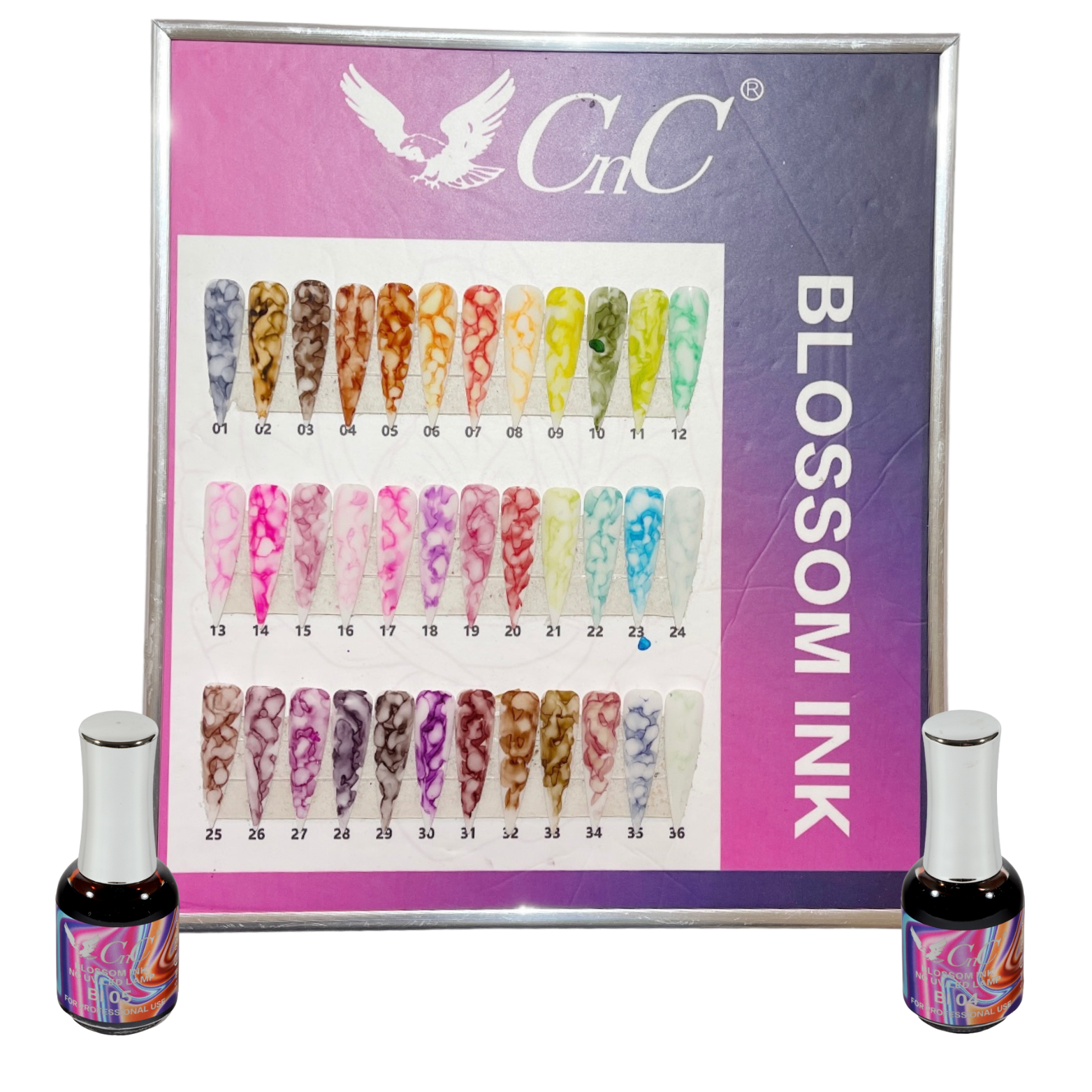 CnC Blossom Ink Collection – 36 Colors | Marble, Smoke & Bloom Effects Made Easy